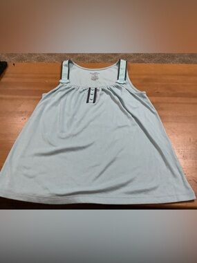 Simply Vera by Vera Wang light blue/powder blue tank top with satin straps med.